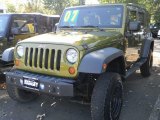 2007 Rescue Green Metallic Jeep Wrangler Unlimited X 4x4 #55365262
