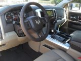 2012 Dodge Ram 1500 Laramie Crew Cab Light Pebble Beige/Bark Brown Interior