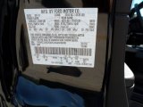 2012 Escape Color Code for Ebony Black - Color Code: UA