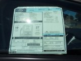 2012 Ford Edge SEL Window Sticker