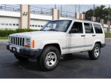 2001 Stone White Jeep Cherokee Sport 4x4 #55402306
