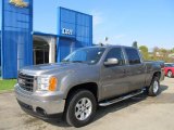2008 Steel Gray Metallic GMC Sierra 1500 SLE Crew Cab 4x4 #55402043