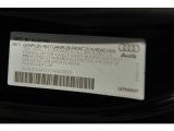 2012 Audi S5 4.2 FSI quattro Coupe Info Tag