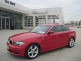 2008 Crimson Red BMW 1 Series 128i Coupe #55402250