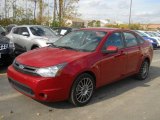 2011 Sangria Red Metallic Ford Focus SES Sedan #55402451