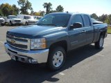 2012 Blue Granite Metallic Chevrolet Silverado 1500 LT Extended Cab 4x4 #55402384