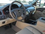 2012 Chevrolet Silverado 3500HD LTZ Crew Cab 4x4 Dually Dark Cashmere/Light Cashmere Interior