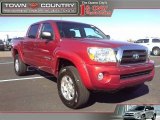 2006 Impulse Red Pearl Toyota Tacoma V6 PreRunner Double Cab #55450560