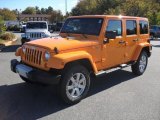 2012 Dozer Yellow Jeep Wrangler Unlimited Sahara 4x4 #55488302