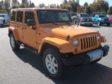 Dozer Yellow Jeep Wrangler Unlimited in 2012