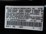 2003 Element Color Code for Nighthawk Black Pearl - Color Code: B92P