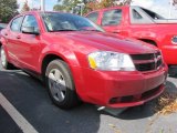 2009 Inferno Red Crystal Pearl Dodge Avenger SE #55487900