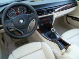 2010 BMW 3 Series 335i Coupe Cream Beige Interior