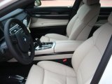 2012 BMW 7 Series 750i Sedan Oyster/Black Interior