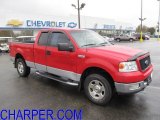 2004 Bright Red Ford F150 XLT SuperCab 4x4 #55537610