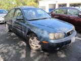 2002 Cobalt Blue Hyundai Elantra GLS Sedan #55536963