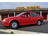 2000 Tornado Red Volkswagen Jetta GLS Sedan #55537511