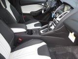 2012 Ford Focus SEL Sedan Arctic White Leather Interior
