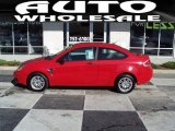 2008 Vermillion Red Ford Focus SE Coupe #55593053