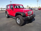 Flame Red Jeep Wrangler Unlimited in 2010