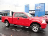 2008 Bright Red Ford F150 STX SuperCab 4x4 #55622036