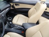 2008 BMW 1 Series 135i Convertible Savanna Beige Interior