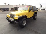 2004 Solar Yellow Jeep Wrangler Unlimited 4x4 #55622138