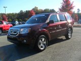 2009 Dark Cherry Pearl Honda Pilot EX-L #55658317