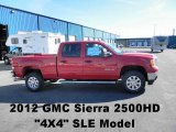 2012 Fire Red GMC Sierra 2500HD SLE Crew Cab 4x4 #55658542