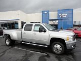 2012 Silver Ice Metallic Chevrolet Silverado 3500HD LTZ Crew Cab 4x4 Dually #55658023