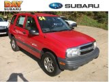 2004 Wildfire Red Chevrolet Tracker 4WD #55657979
