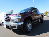 2007 Sonoma Red Metallic GMC Canyon SLE Extended Cab 4x4 #55658474