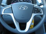 2012 Hyundai Accent GS 5 Door Steering Wheel