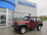 2009 Red Rock Crystal Pearl Coat Jeep Wrangler X 4x4 #55709084