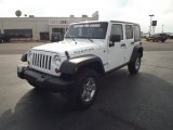 2011 Bright White Jeep Wrangler Unlimited Rubicon 4x4 #55709308