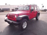 2009 Flame Red Jeep Wrangler Unlimited X 4x4 #55709305