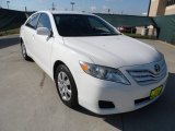 2010 Super White Toyota Camry LE #55709193