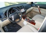 2012 Toyota Highlander Limited 4WD Sand Beige Interior