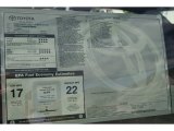 2012 Toyota Highlander Limited 4WD Window Sticker