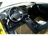 2012 Scion tC Release Series 7.0 RS Black/Yellow Interior