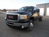 2012 GMC Sierra 3500HD SLE Crew Cab 4x4 Chassis Front 3/4 View