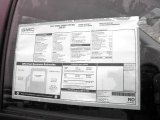2012 GMC Sierra 2500HD Regular Cab 4x4 Window Sticker