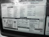 2012 GMC Canyon SLE Extended Cab Window Sticker