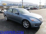 2011 Sterling Blue Metallic Hyundai Genesis 4.6 Sedan #55779855