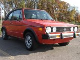 1985 Mars Red Volkswagen Cabriolet  #55779829