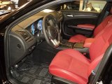 2012 Chrysler 300 SRT8 Black/Radar Red Interior