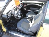 2009 Mini Cooper S Convertible Black/Yellow Interior