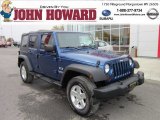 2009 Deep Water Blue Pearl Jeep Wrangler Unlimited X 4x4 #55846734