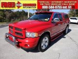 Flame Red Dodge Ram 1500 in 2004