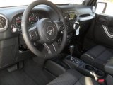 2012 Jeep Wrangler Sahara 4x4 Black Interior